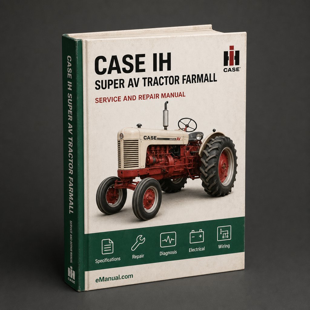 CASE IH Super A / AV Tractor Operator FARMALL Manual