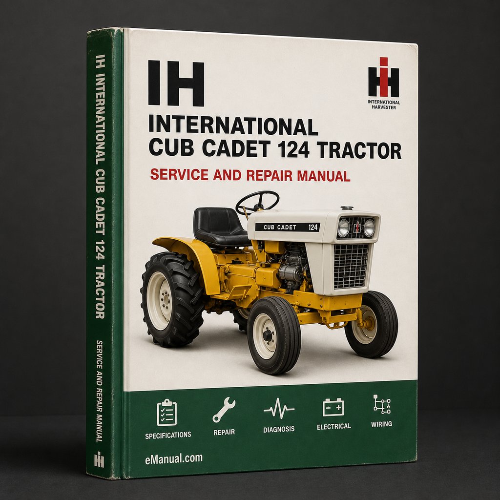 International IH Cub Cadet 124 Tractor Workshop Service Repair Manual