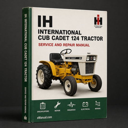 International IH Cub Cadet 124 Tractor Workshop Service Repair Manual
