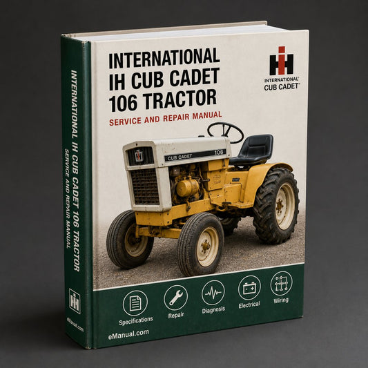 International IH Cub Cadet 106 Tractor Workshop Service Repair Manual