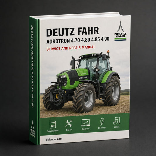Deutz Fahr Agrotron 4.70 4.80 4.85 4.90 4.95 6.00 6.05 6.15 6.20 6.30 6.45 Tractor Complete Workshop Service Repair Manual