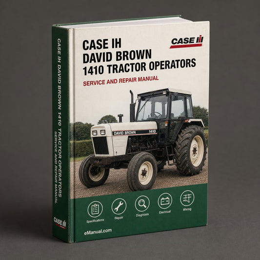 CASE IH DAVID BROWN 1410 Tractor OperatorS Manual
