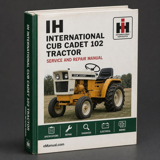 International IH Cub Cadet 102 Tractor Workshop Service Repair Manual