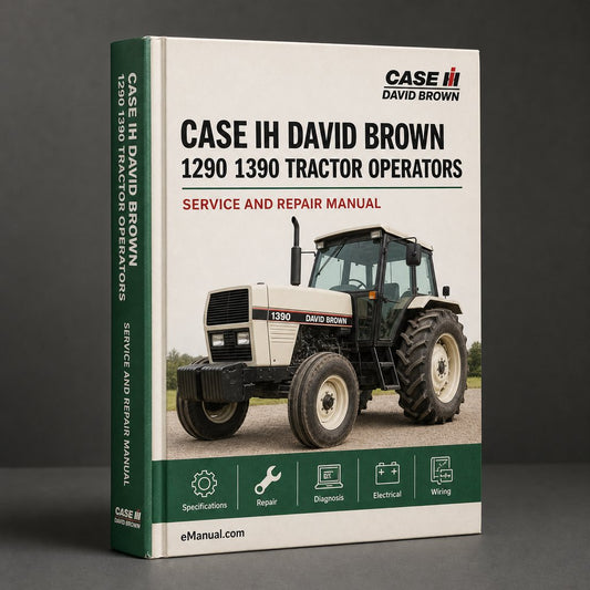 CASE IH DAVID BROWN 1290 1390 Tractor OperatorS Manual