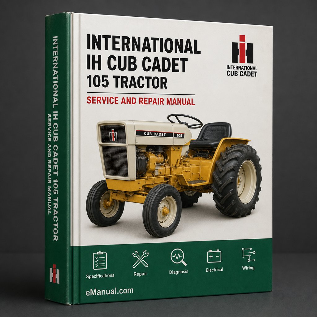 International IH Cub Cadet 105 Tractor Workshop Service Repair Manual