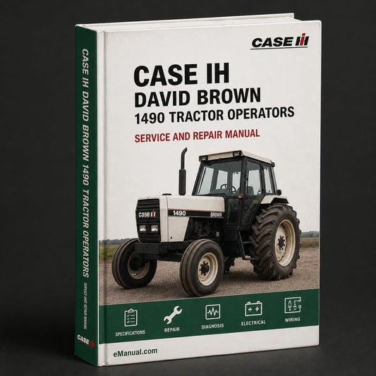 CASE IH DAVID BROWN 1490 Tractor OperatorS Manual