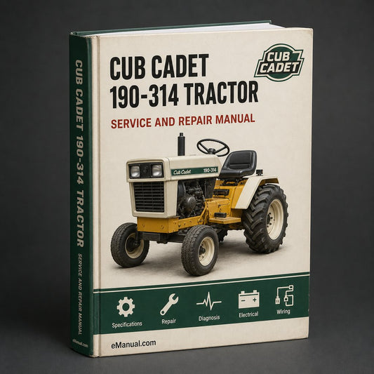 Cub Cadet 190-314 Tractor Workshop Service Repair Manual