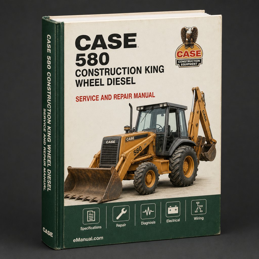 CASE 580 Construction KING Wheel DIESEL Tractor WITH HYDROSTATIC DRIVE OperatorS Manual