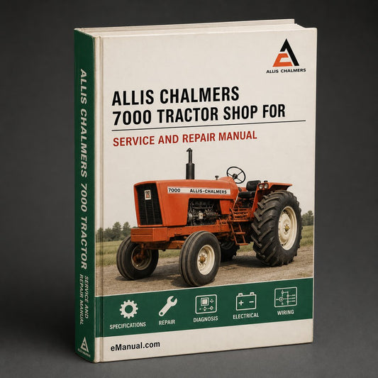 Allis Chalmers 7000 tractor Shop Service Manual for Repair