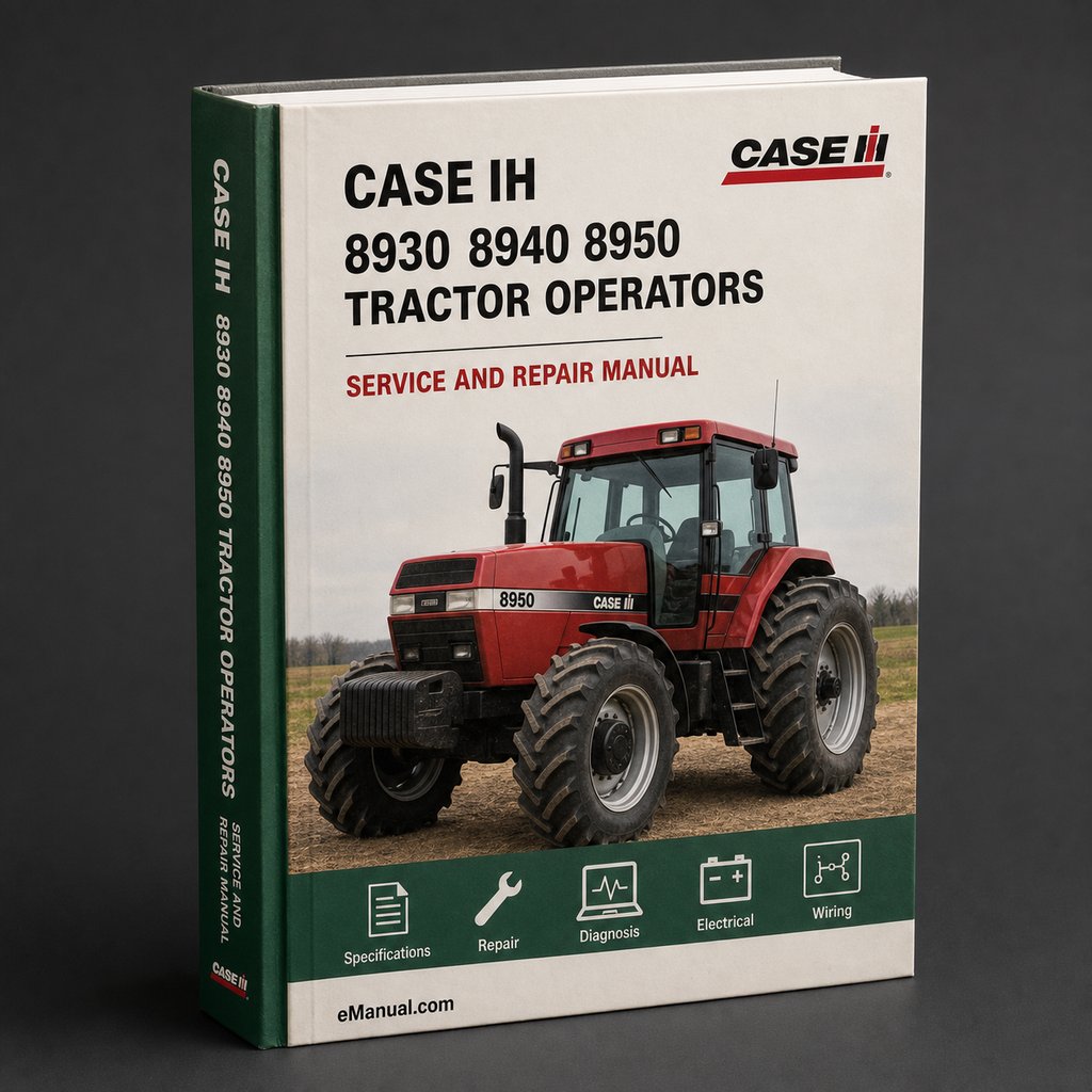 CASE IH 8930 8940 8950 Tractor OperatorS Manual