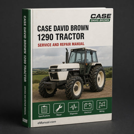 CASE DAVID BROWN 1290 Tractor Workshop Service Manual Repair