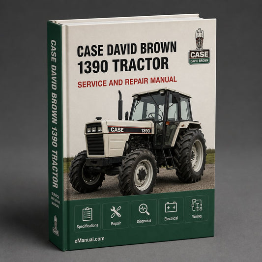 CASE DAVID BROWN 1390 Tractor Workshop Service Manual Repair