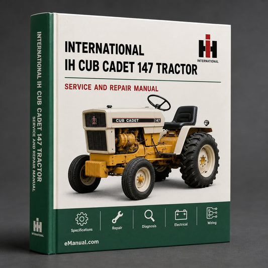 International IH Cub Cadet 147 Tractor Workshop Service Repair Manual