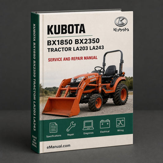 Kubota Bx1850 Bx2350 Tractor La203 La243 Loader Rck Mower
