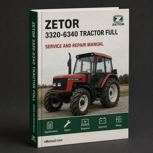 Zetor 3320-6340 Tractor Full Service Repair Manual