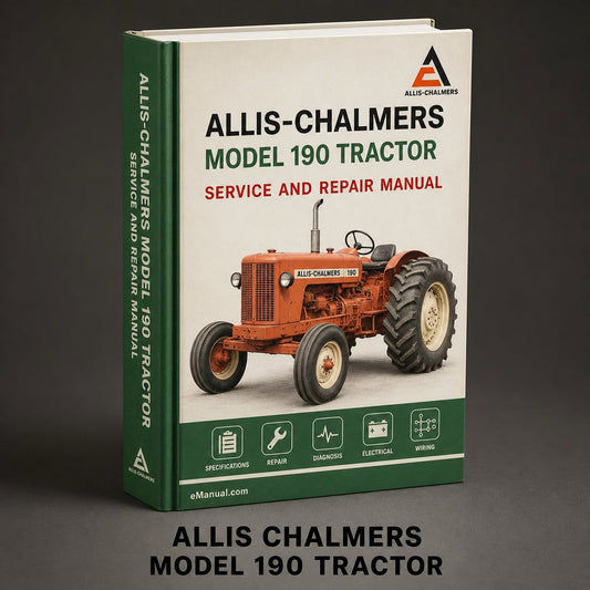 Allis Chalmers Model 190 Tractor Workshop Service Repair Manual