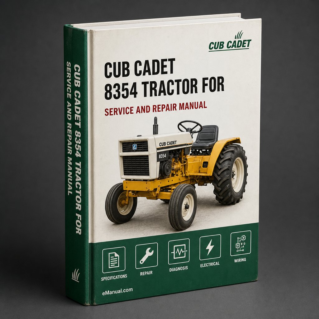 Cub Cadet 8354 Tractor Workshop Service Manual for Repair
