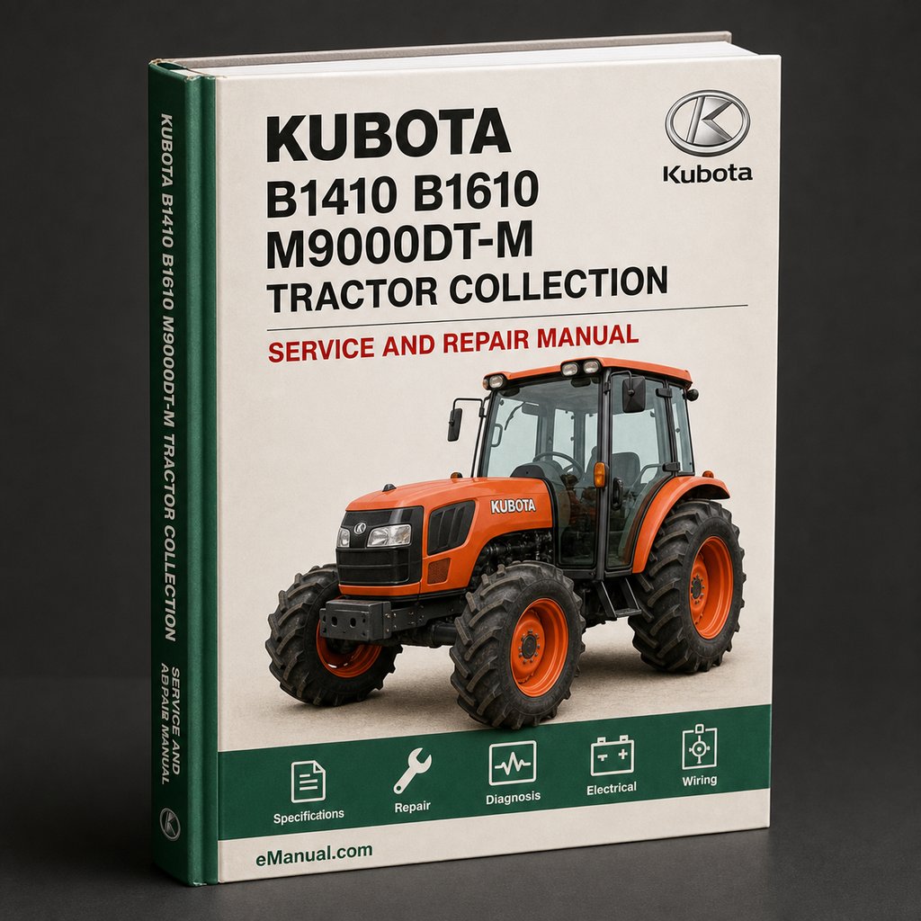 KUBOTA B1410 B1610 M9000DT-M tractor - Collection of 2 files