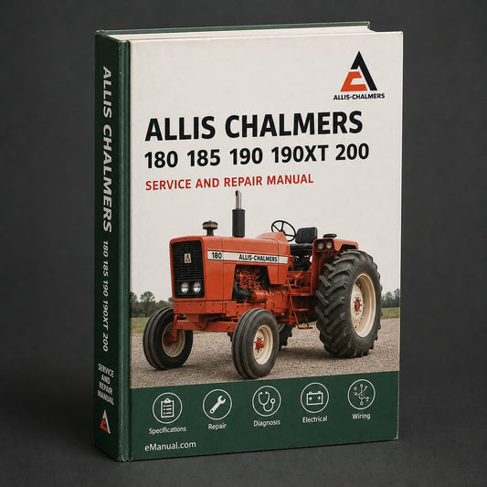 Allis Chalmers 180 185 190 190XT 200 7000 Tractor Complete Workshop Service Repair Manual