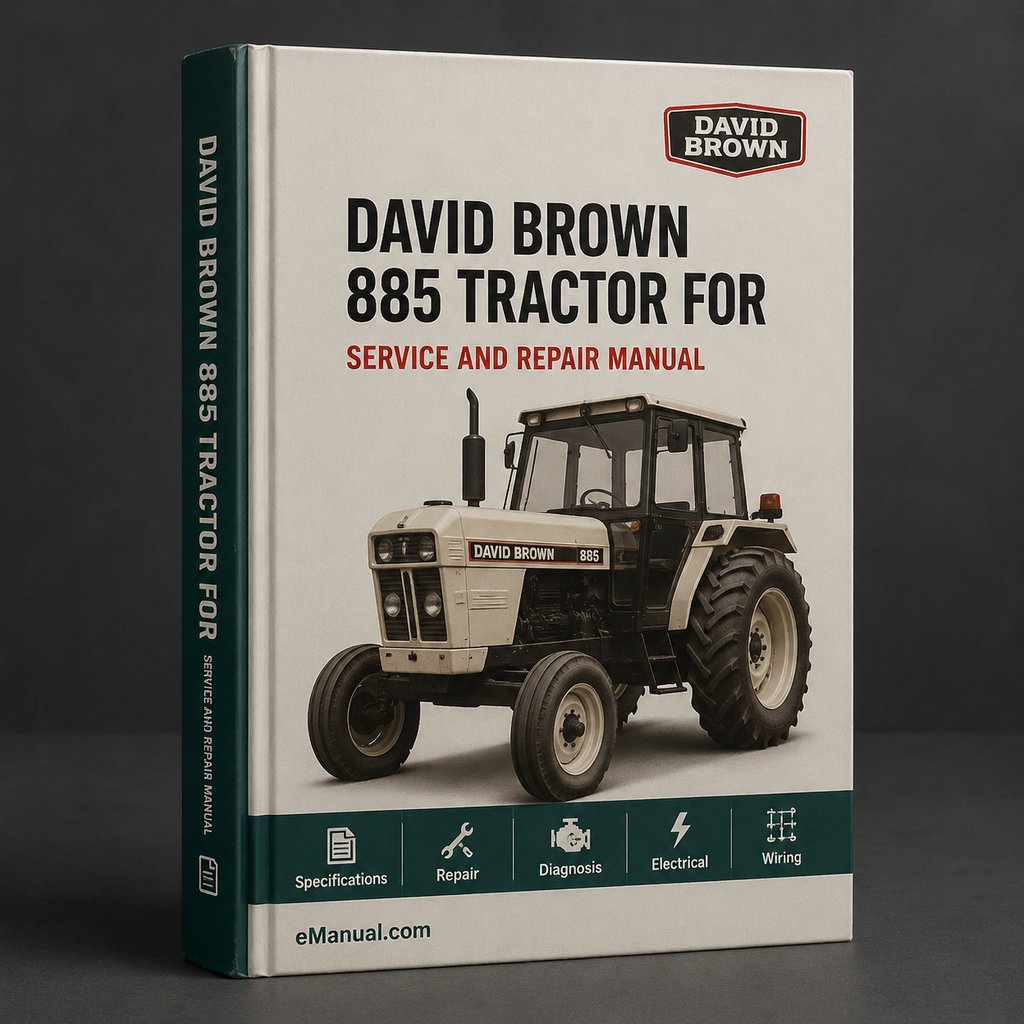 David Brown 885 Tractor Workshop Service Manual for Repair