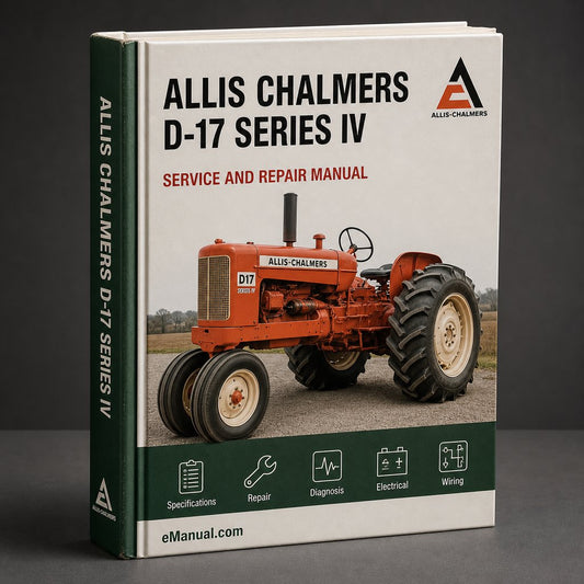 Allis Chalmers D-17 Series IV Service Repair Workshop Manual