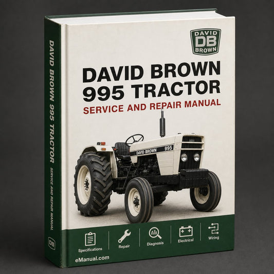 DAVID BROWN 995 Tractor Workshop Service/Repair Manual