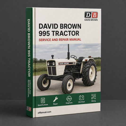 David Brown 995 Tractor Service Repair Workshop Manual