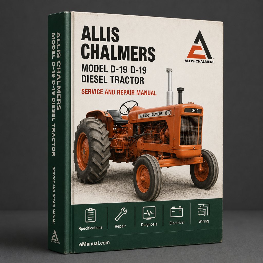 Allis Chalmers Model D-19 D-19 Diesel Tractor Workshop