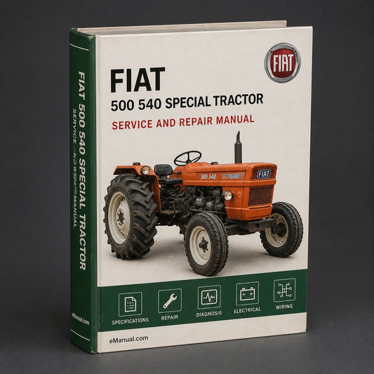 Fiat 500 540 Special Tractor Service Repair Workshop Manual