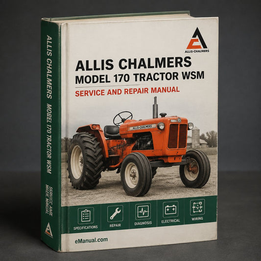 Allis Chalmers Model 170 Tractor WSM Service Manual Repair