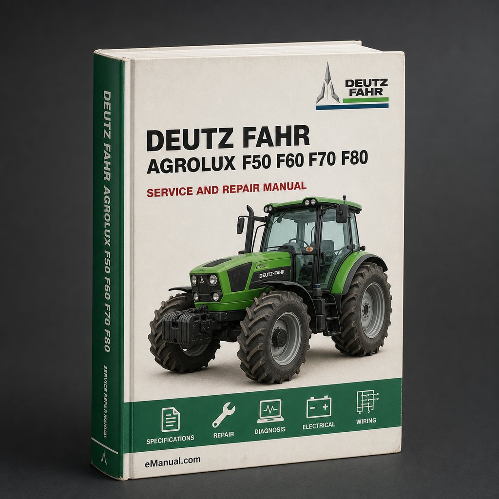 Deutz Fahr Agrolux F50 F60 F70 F80 Tractor Service Repair Workshop Manual