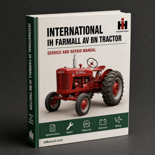 IH International Farmall A AV B BN Tractor Service Manual