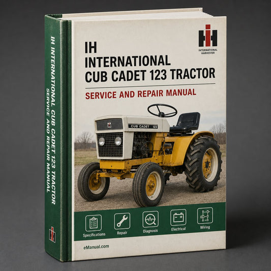 International IH Cub Cadet 123 Tractor Workshop Service Repair Manual