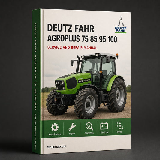 Deutz Fahr Agroplus 75 85 95 100 Tractor Service Repair Workshop Manual