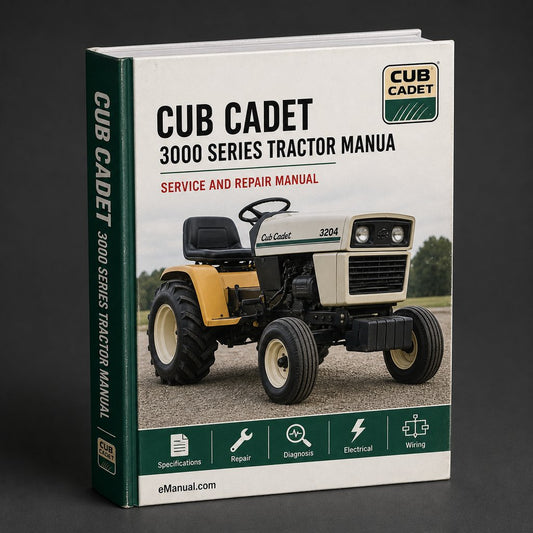 Cub Cadet 3000 Series Tractor Service Workshop Repair Manua