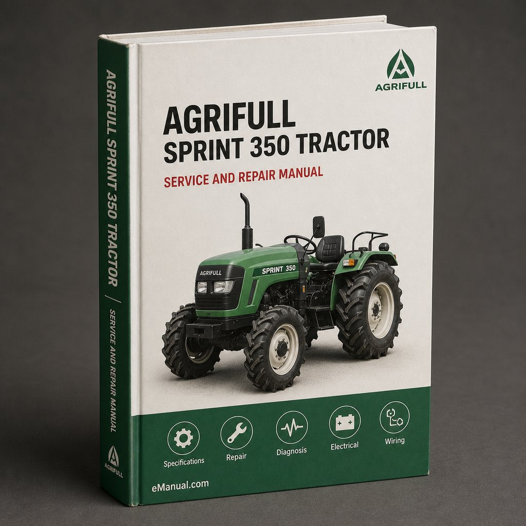 Agrifull Sprint 350 Service Parts Catalog Tractor Manual