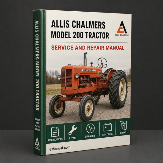 Allis Chalmers Model 200 Tractor Factory Service Manual