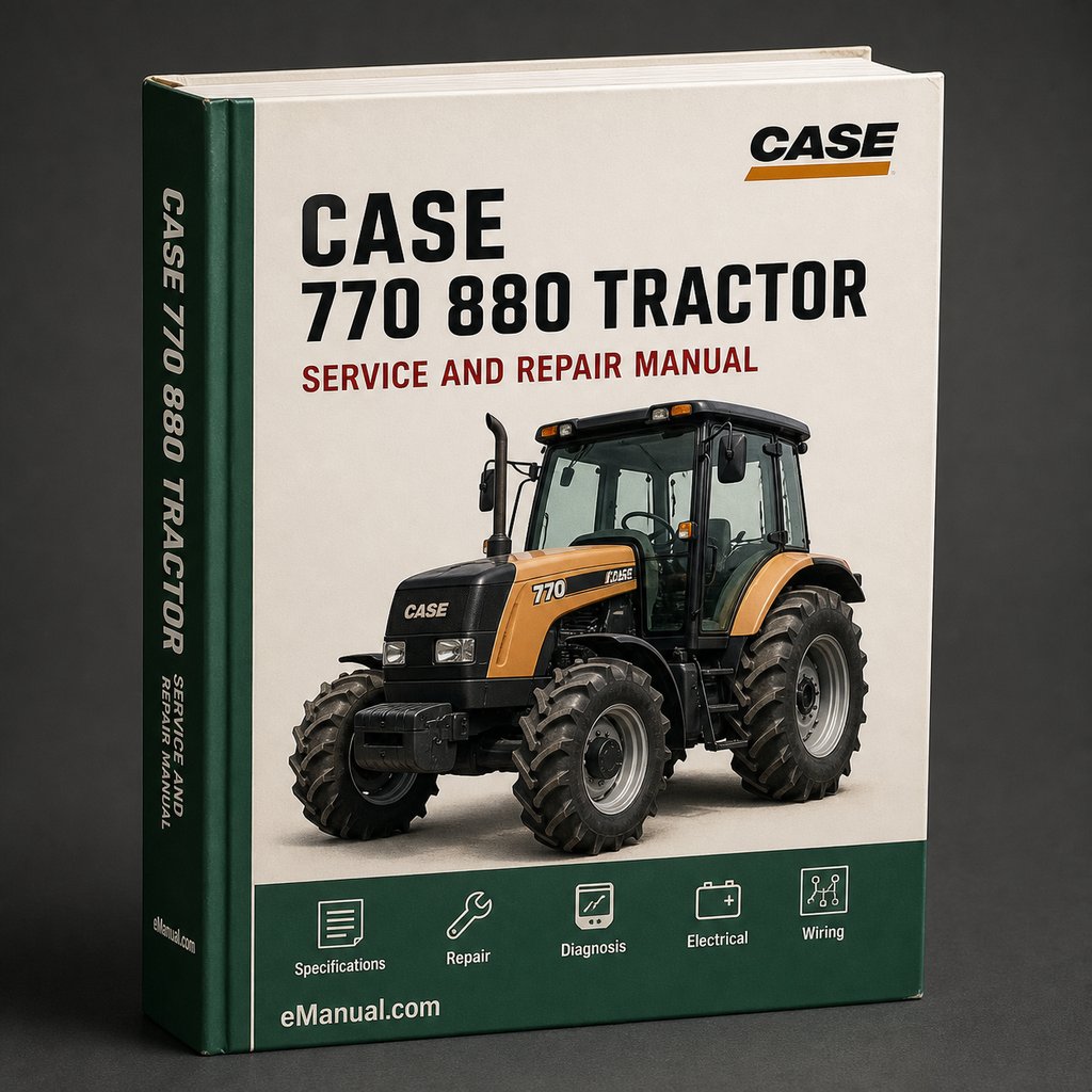 CASE 770 / 880 Tractor Workshop Service Manual