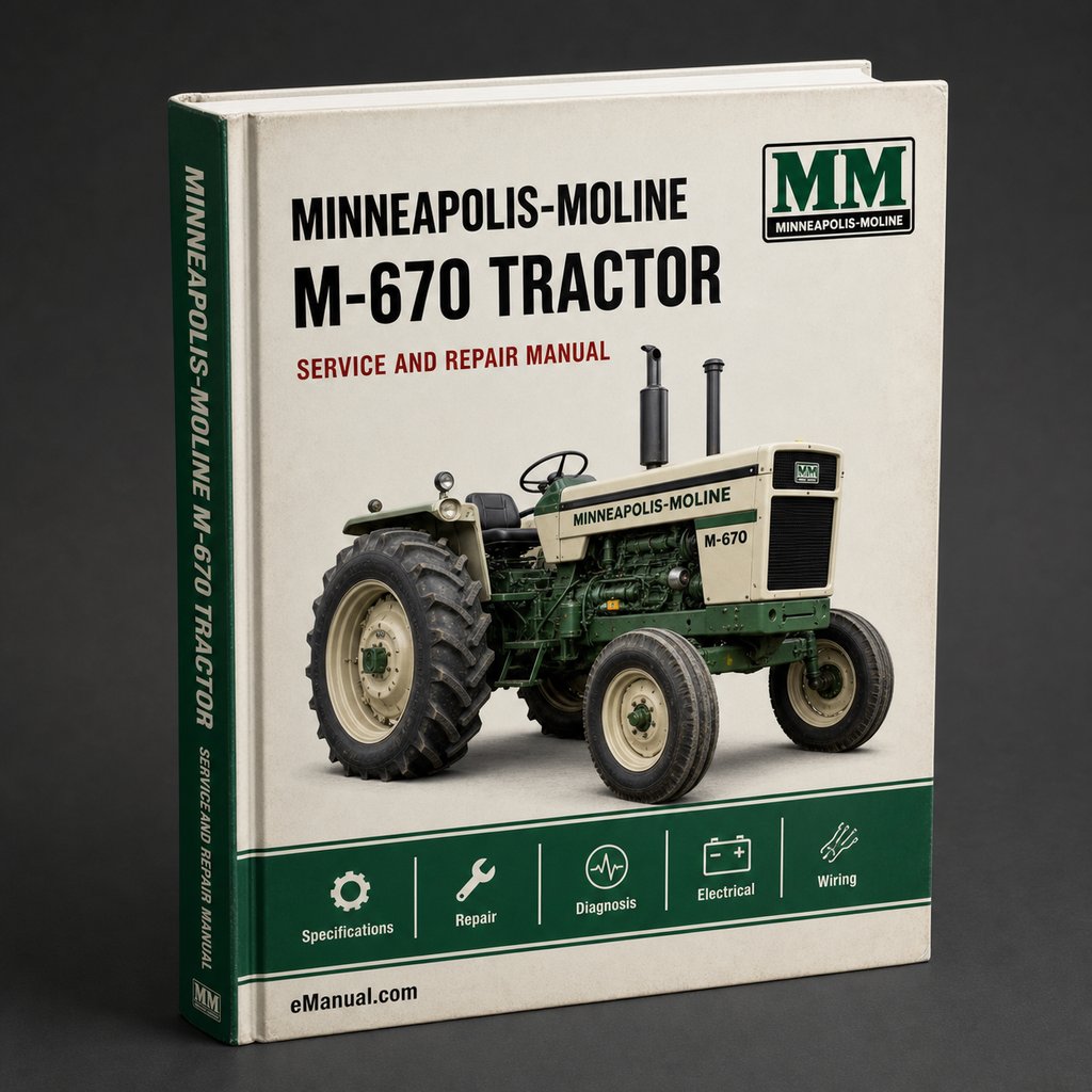 MINNEAPOLIS-MOLINE M-670 Tractor Workshop Service/Repair Manual