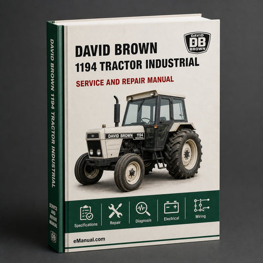 David Brown 1194 Tractor Industrial Service Repair Workshop Manual
