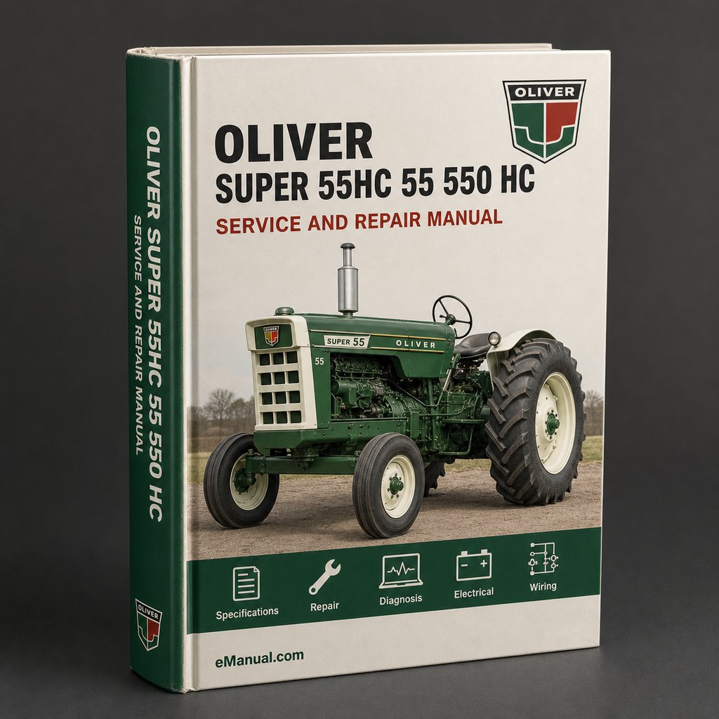 Oliver Super 55HC 55 550 HC Tractor Service Workshop Manual