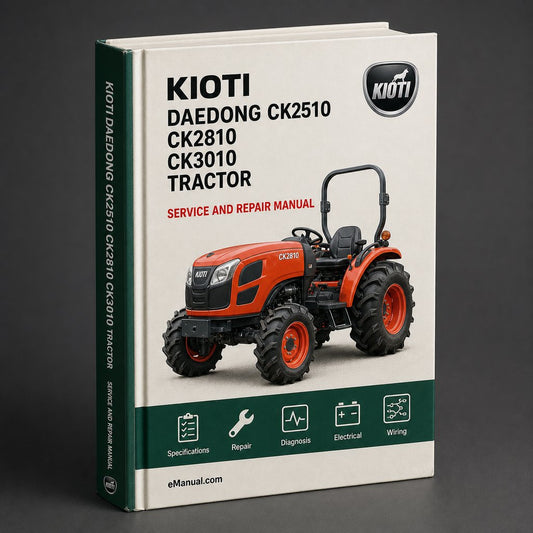 Kioti Daedong CK2510 CK2810 CK3010 Tractor Industrial Service Repair Workshop Manual