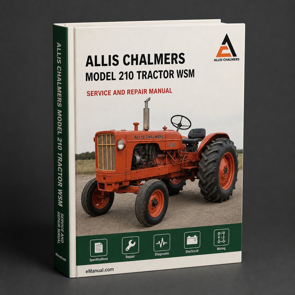 Allis Chalmers Model 210 Tractor WSM Service Manual Repair