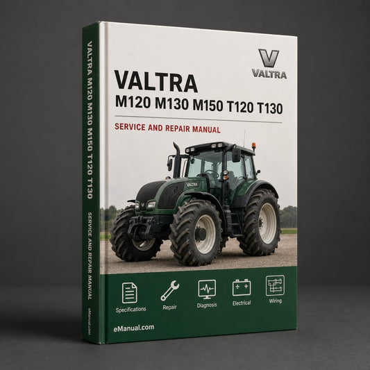 Valtra M120 M130 M150 T120 T130 T140 T150 T160 T170 T180 T190 Tractor Industrial Service Repair Workshop Manual