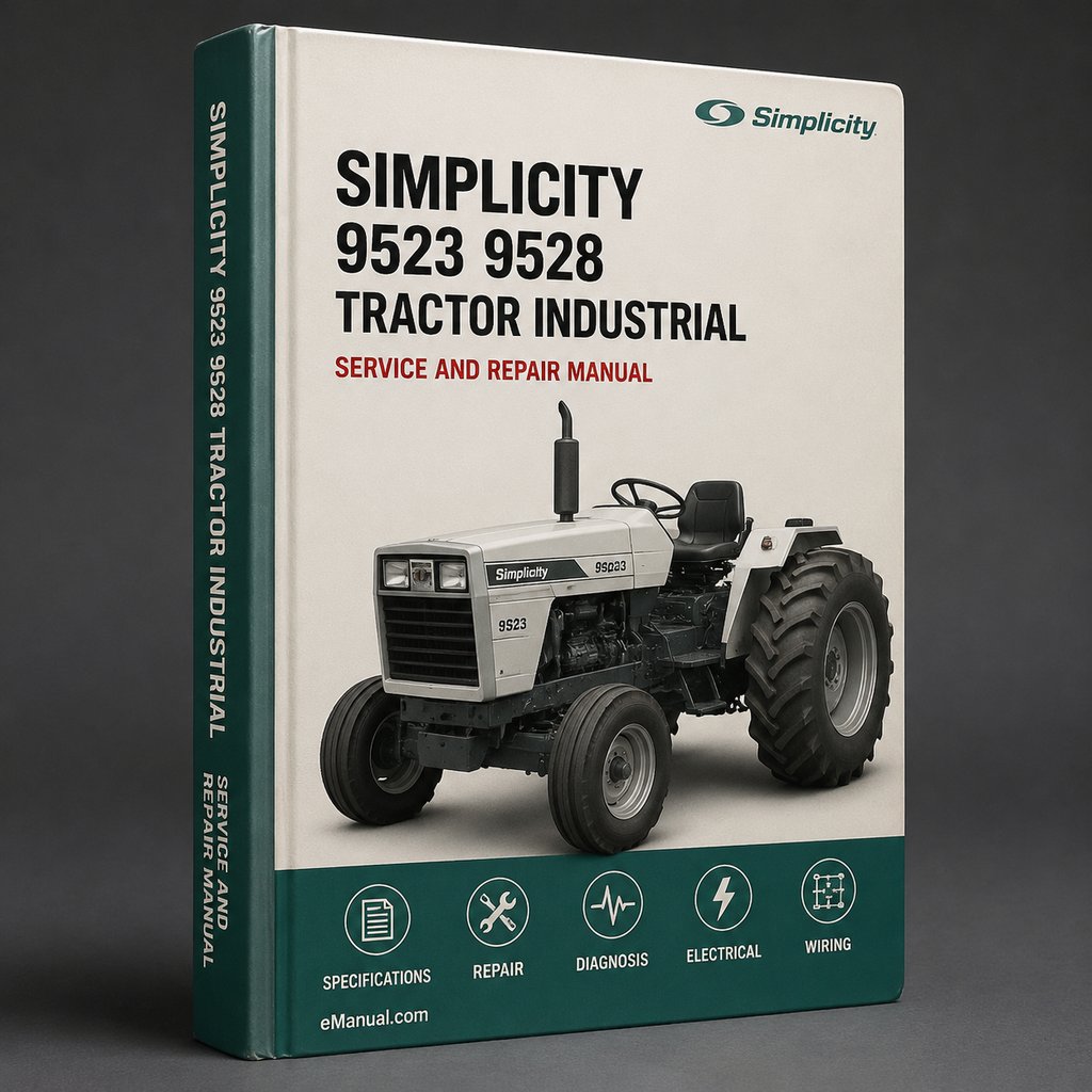 Simplicity 9523 9528 Tractor Industrial Service Repair Workshop Manual