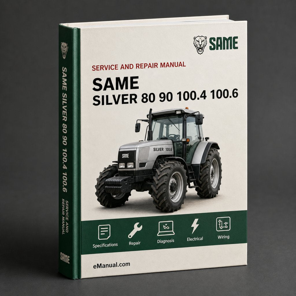 Same Silver 80 90 100.4 100.6 Tractor Industrial Service Repair Workshop Manual