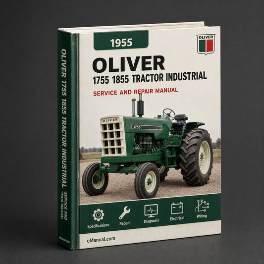 1955 Oliver 1755 1855 Tractor Industrial Service Repair Workshop Manual