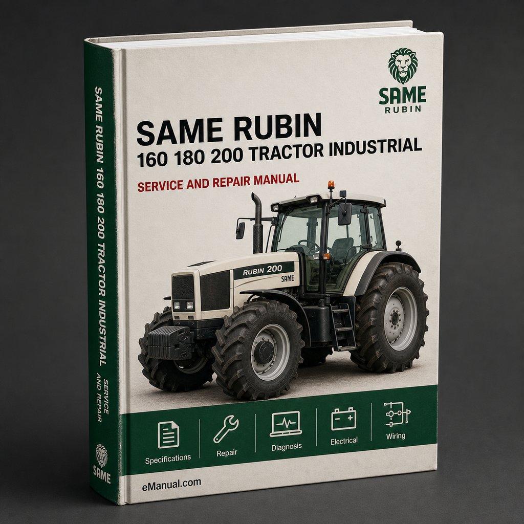 Same Rubin 160 180 200 Tractor Industrial Service Repair Workshop Manual