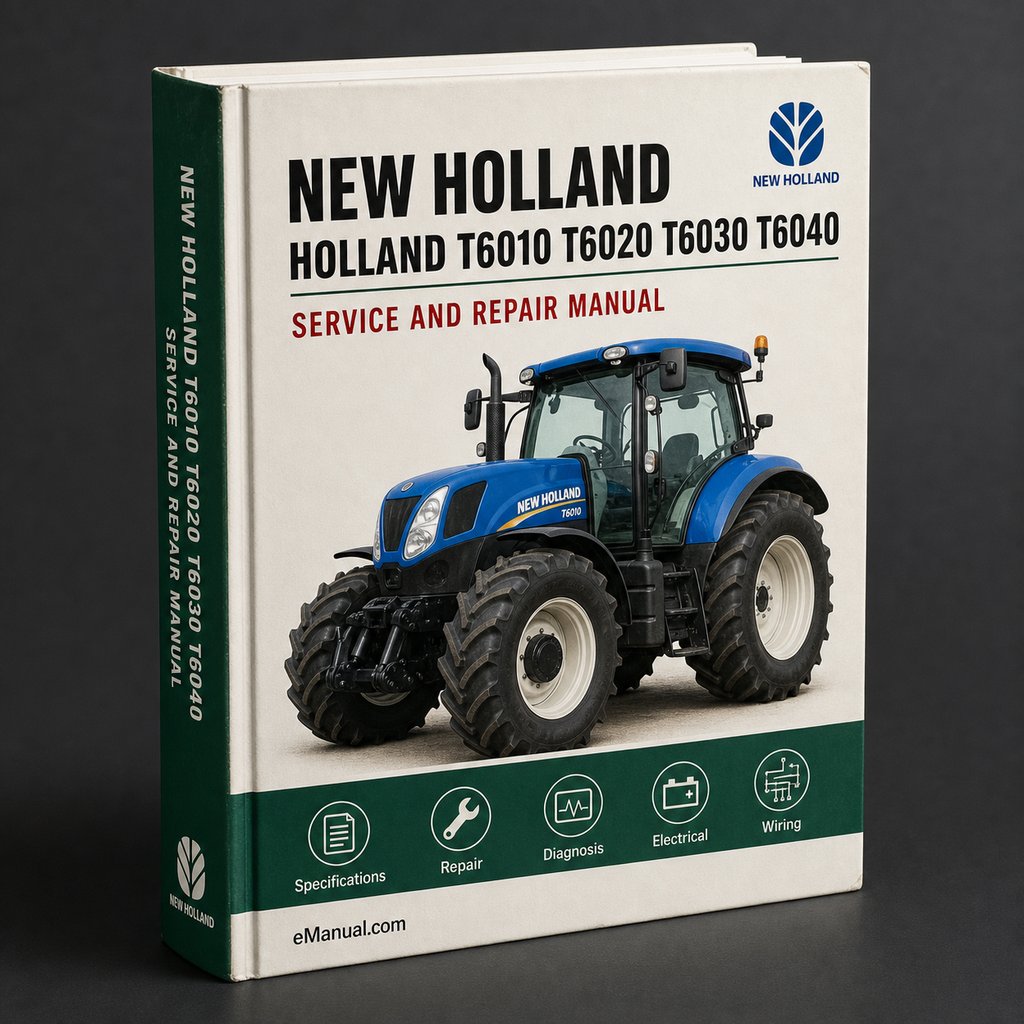 New Holland T6010 T6020 T6030 T6040 T6050 T6060 T6070 Delta Plus Elite Tractor Industrial Service Repair Workshop Manual
