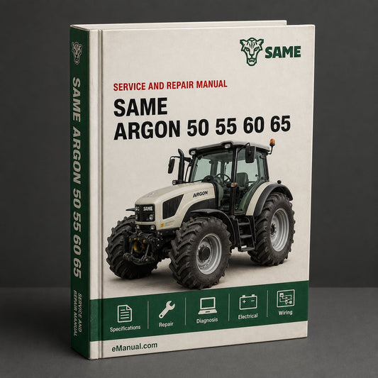 Same Argon F 50 55 60 65 70 75 50F 55F Tractor Industrial Service Repair Workshop Manual